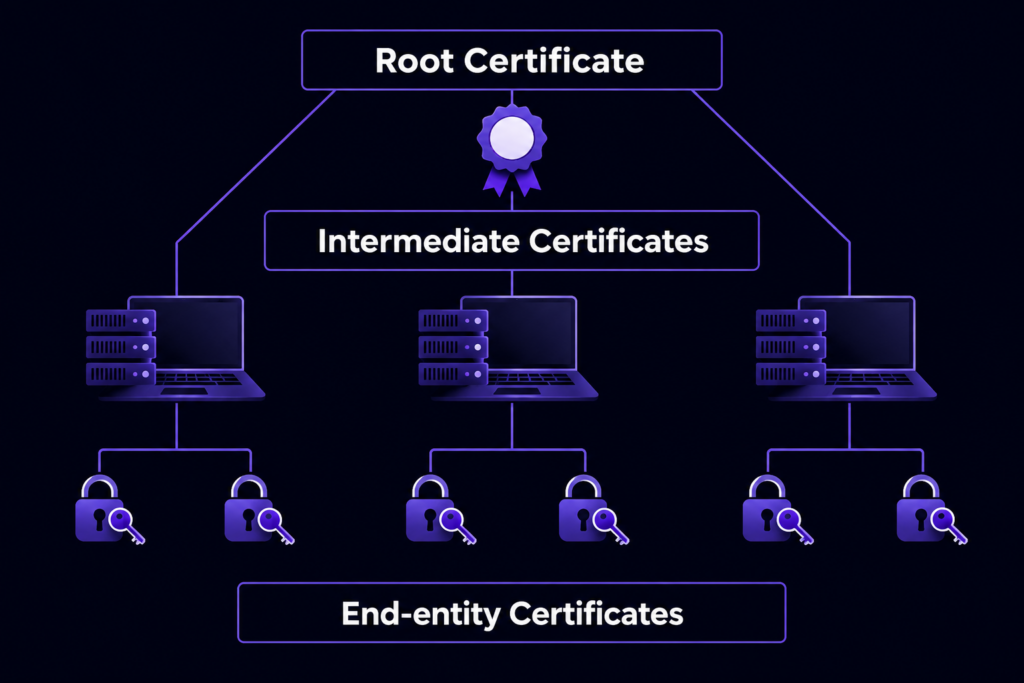 root certificate hierarchy diagram